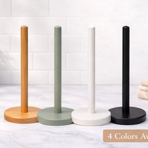 Wooden Reusable Paper Towel Holder - Use like Paper Towels!