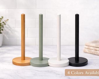Wooden Reusable Paper Towel Holder - Use like Paper Towels!