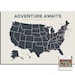 USA Push Pin Map Poster Travel Map to Track Your Travels Around the USA ...