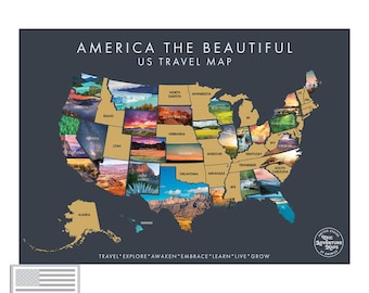 America the Beautiful Scratch Off Map