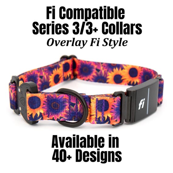 Fi 3/3+ Collar Band: Durable Polyester, Over The Band Style, 3/4", 1", 1.5" Width
