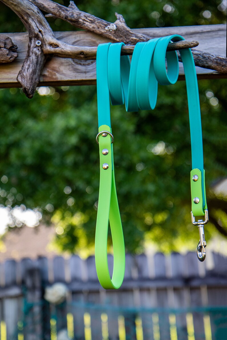 Twotoned Biothane Dog Leashes Waterproof Dog Leash Etsy