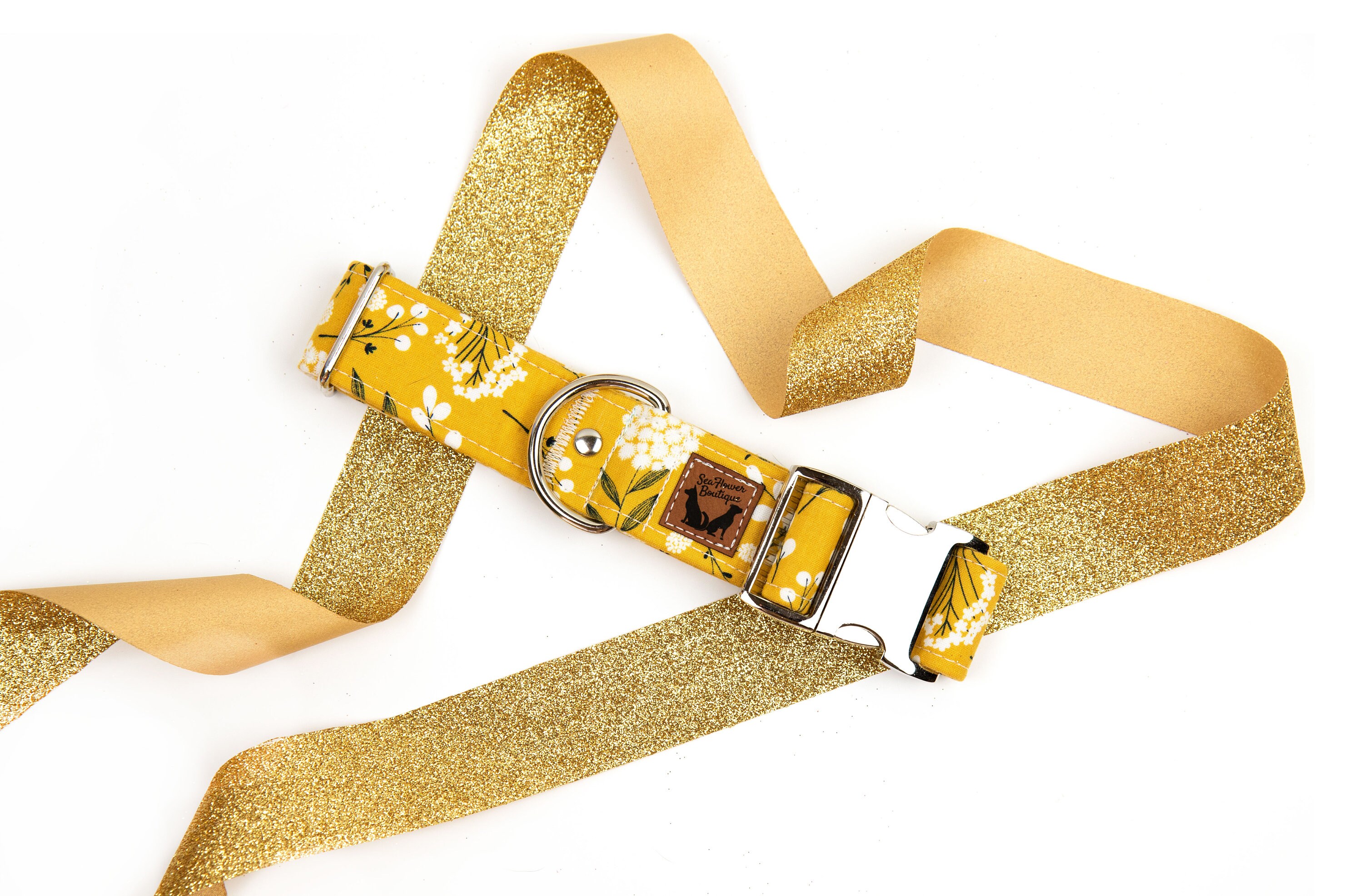 Yellow Dog Collar Fall Floral Dog Collar Girl Dog Collar Etsy