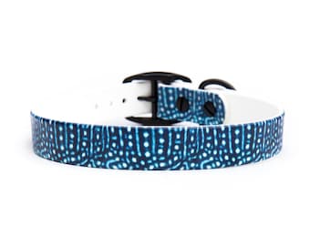 Whale Shark BioThane® Dog Collar: Waterproof, Stink-Proof Pet Collar