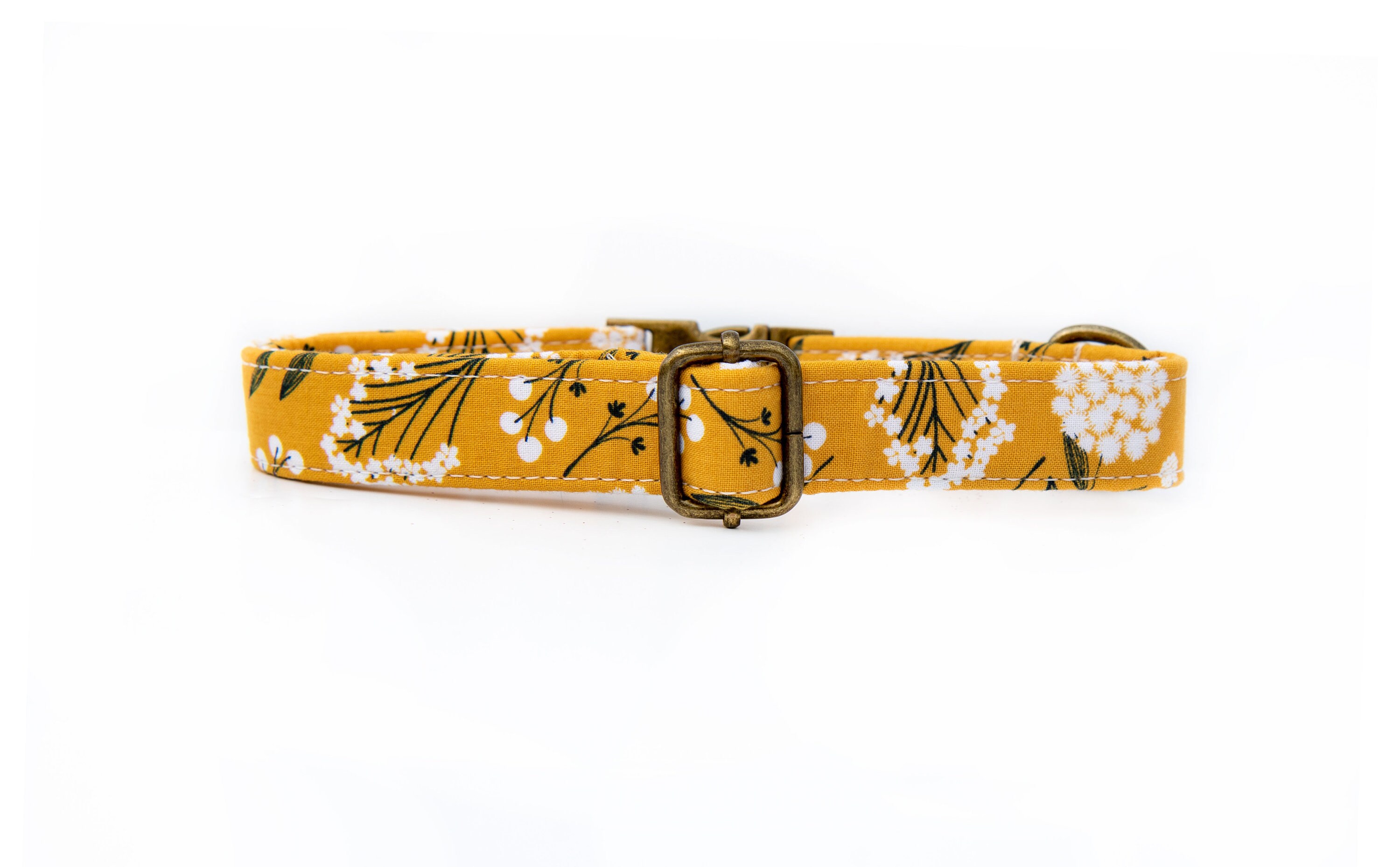 Yellow Dog Collar Fall Floral Dog Collar Girl Dog Collar | Etsy