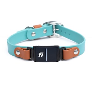 Waterproof Fi Compatible Series 3/3+ Adjustable BioThane® Dog Collar: Overlay or In-line Fi Style, Color Customizable