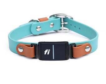 Waterproof Fi Compatible Series 3/3+ Adjustable BioThane® Dog Collar: Overlay or In-line Fi Style, Color Customizable