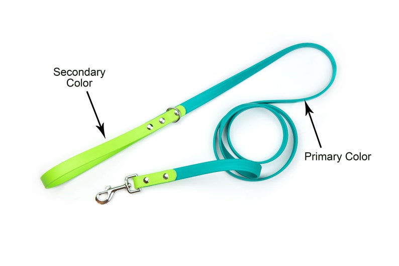 Twotoned Biothane Dog Leashes Waterproof Dog Leash Etsy
