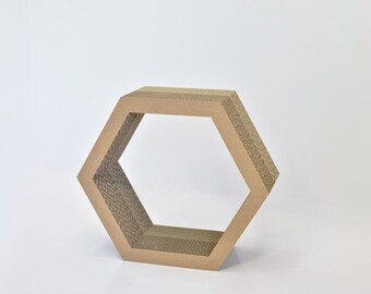 Cardboard hexagon shelves  | Book shelf | Hexagon shelf | Room Decoration