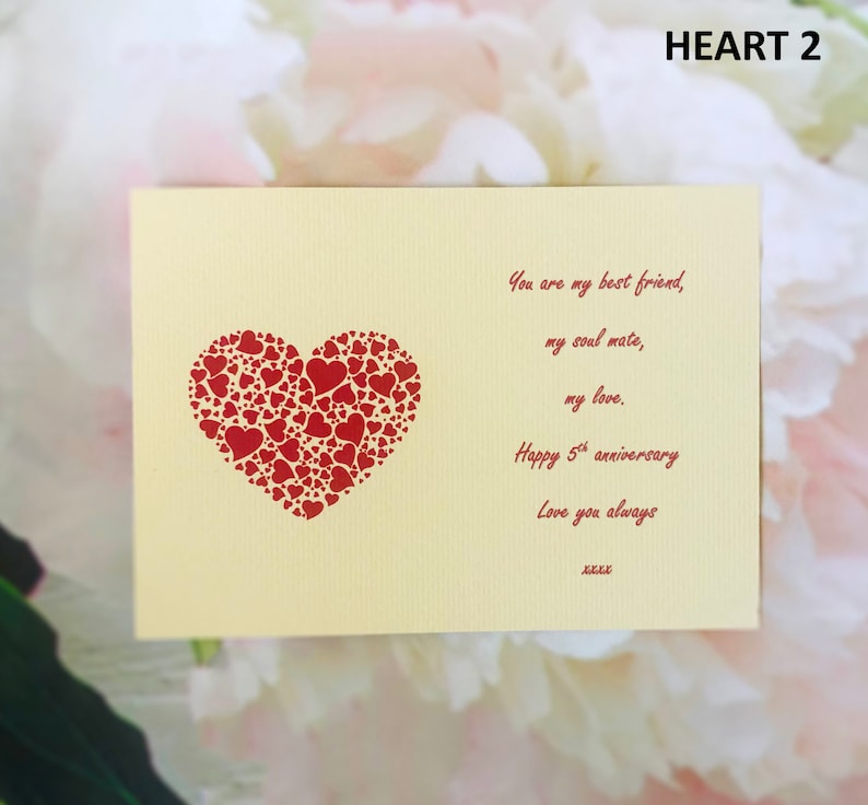 unique personalized handmade wood together card