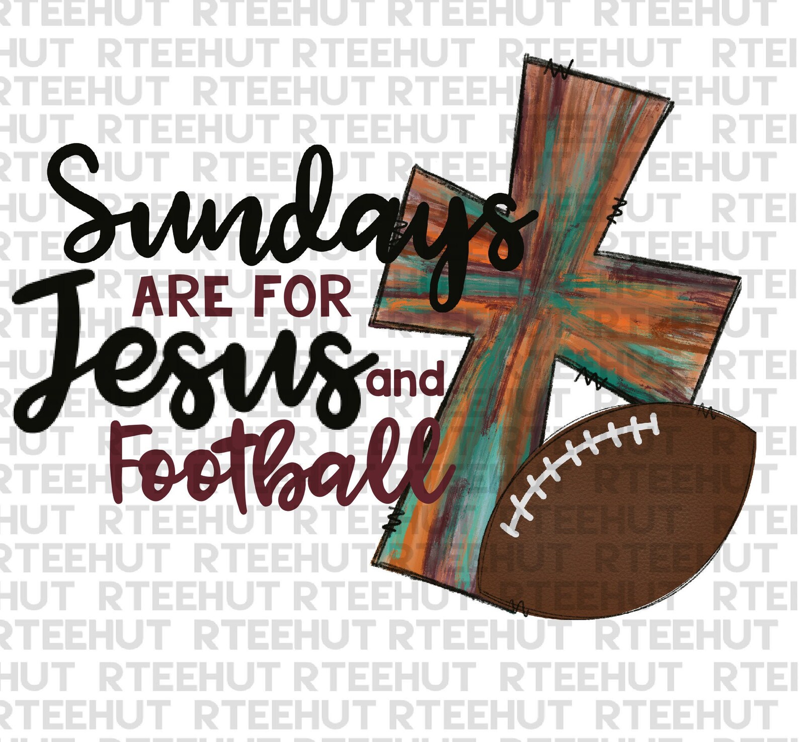 Sundays Are for Jesus and Football Digital Download PNG - Etsy