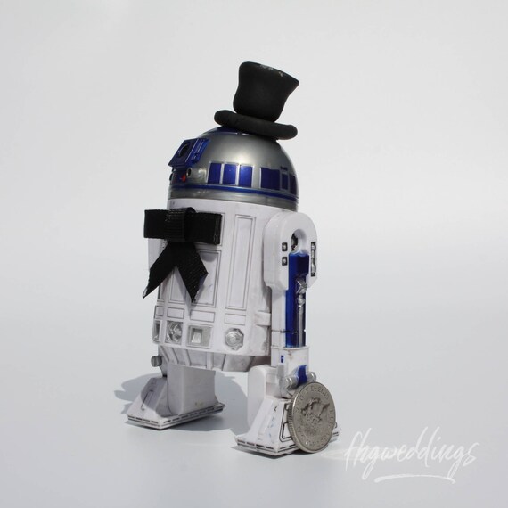 Star Wars R2d2 8 Wedding Cake Toppers Scifi Etsy
