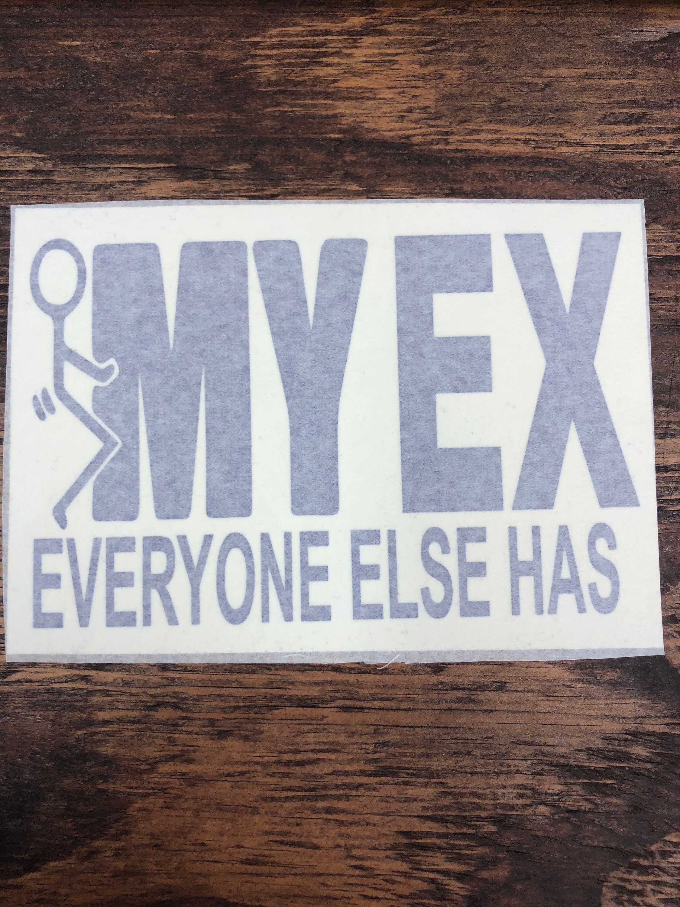 pee on ex wife sticker