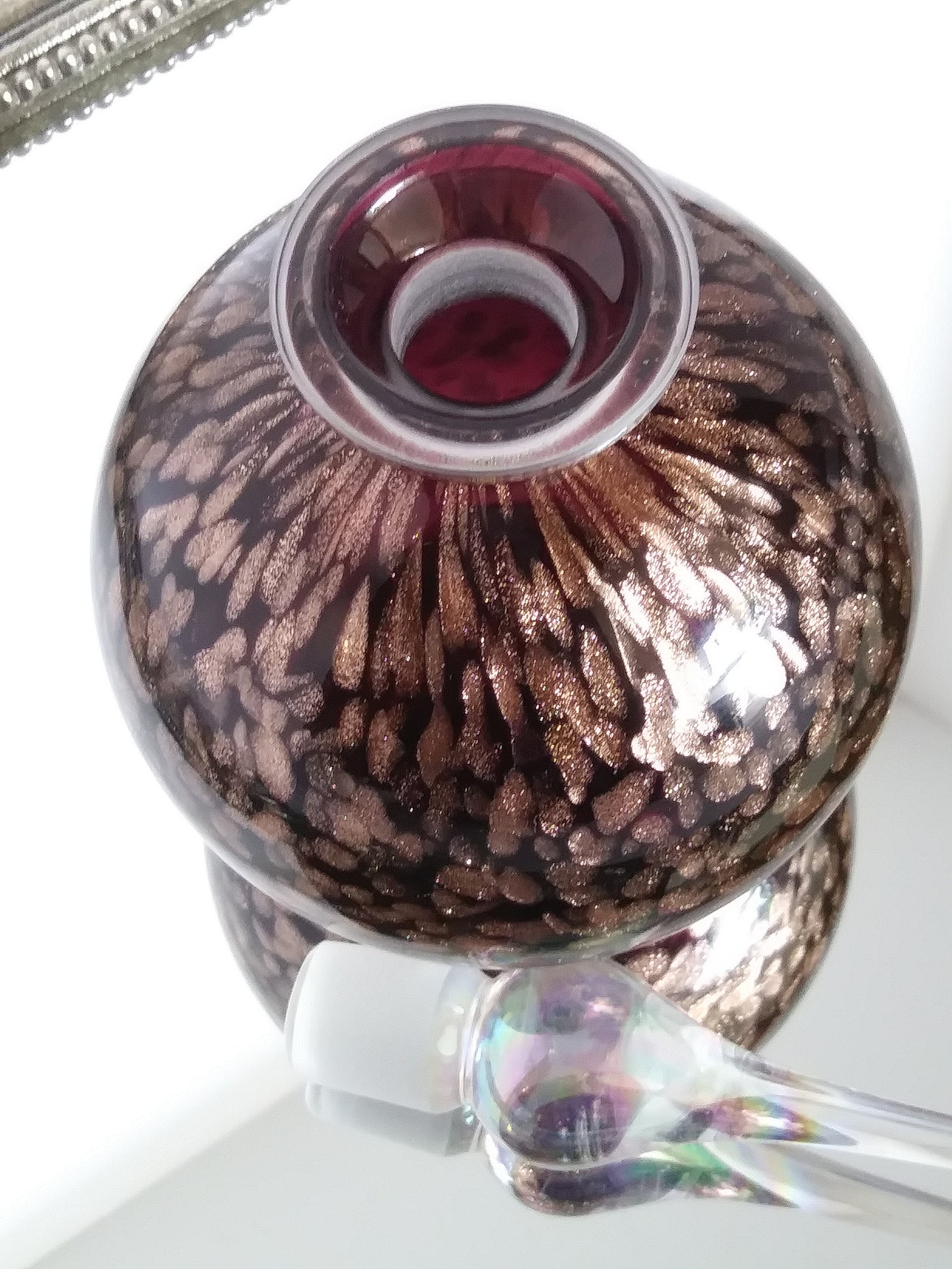 Vintage Rose Gold Sparkle Drip Perfume Bottle Etsy