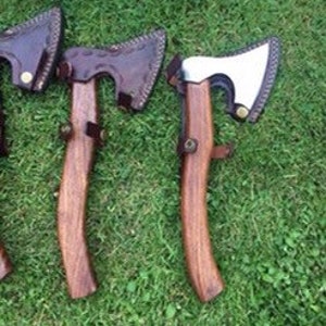 Hand Carved Viking Hatchet -Standard