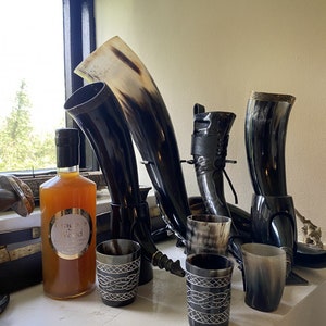 Drinking Horn, Viking, Medieval, BBQ image 6