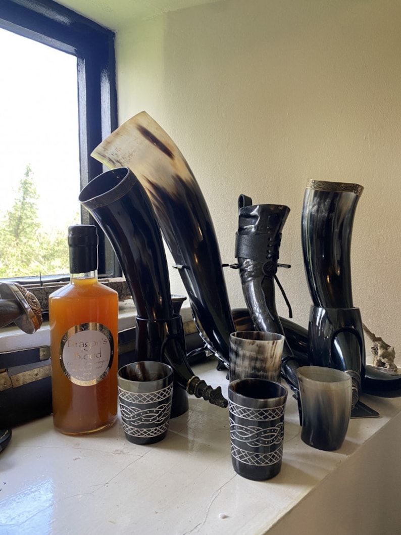 Drinking Horn, Viking, Medieval, BBQ image 6