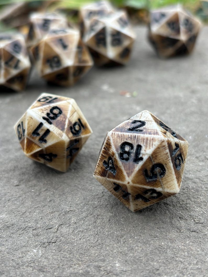 D20 Bone Dice