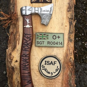 Hand Carved Viking Hatchet - Help For Heroes