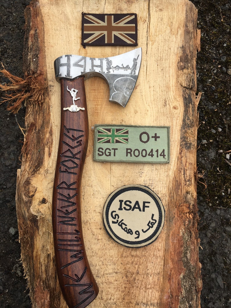 Hand Carved Viking Hatchet - Help For Heroes