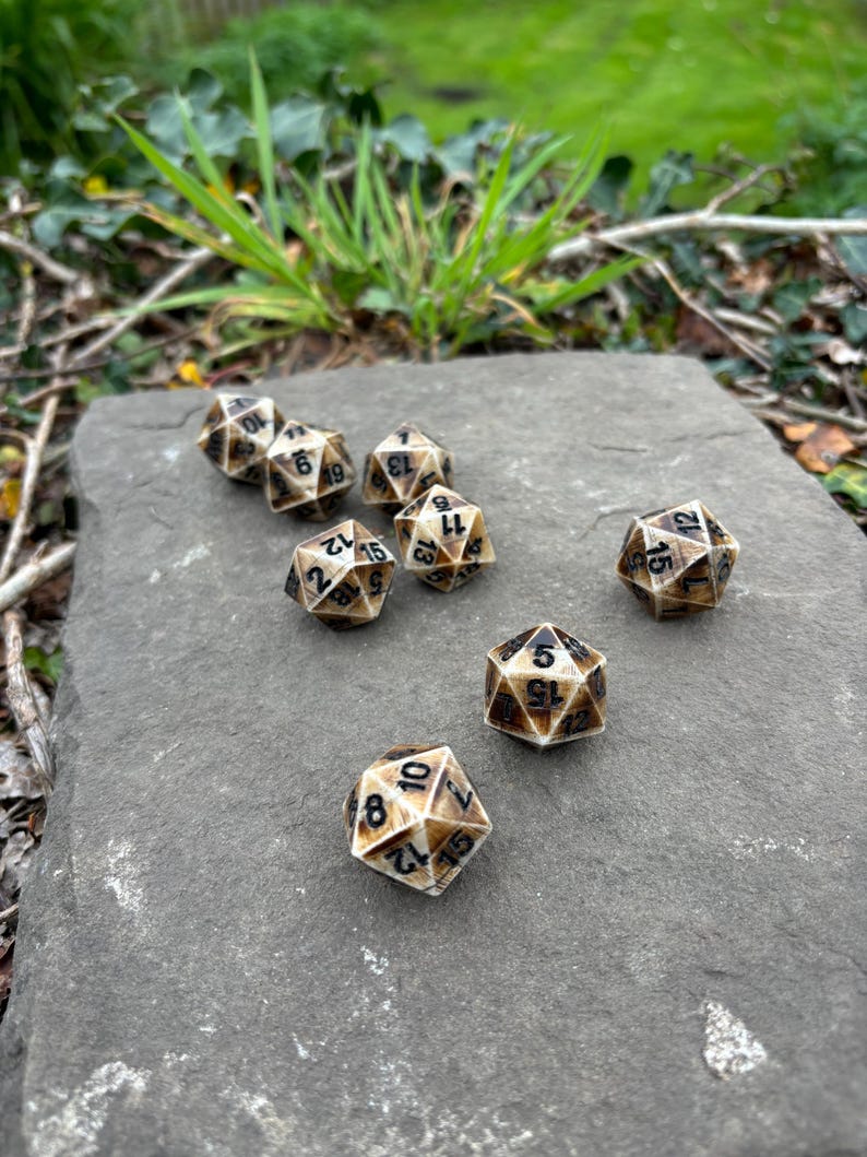 Ox Bone D20Dice