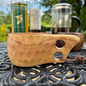 Kuksa, taza nórdica de madera - Abedul imagen 2