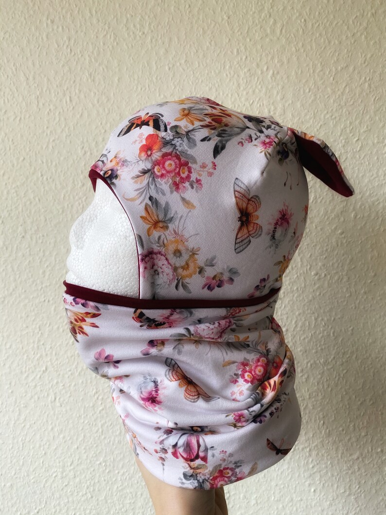 Beanie with Loop Organic Cotton Newborn Baby Toddler Bonnet Hat Christmas gift Baby girl accessories Birthday present Baby girl shower