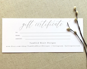 Gift Certificate for Tumbled Heart Designs jewelry