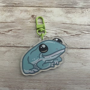 White&#39;s Tree Frog - Amphibian - Double Sided Acrylic Keychain