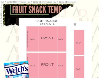 Fruit Snacks Etsy