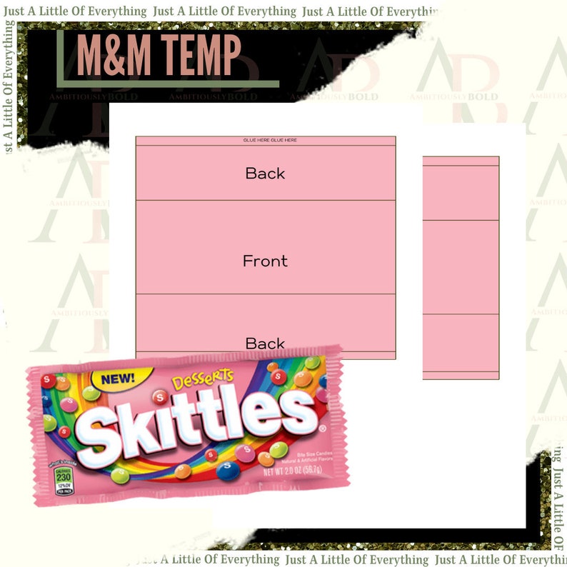 Download Skittles Wrapper Template Skittle Template Skittle Wrapper ...