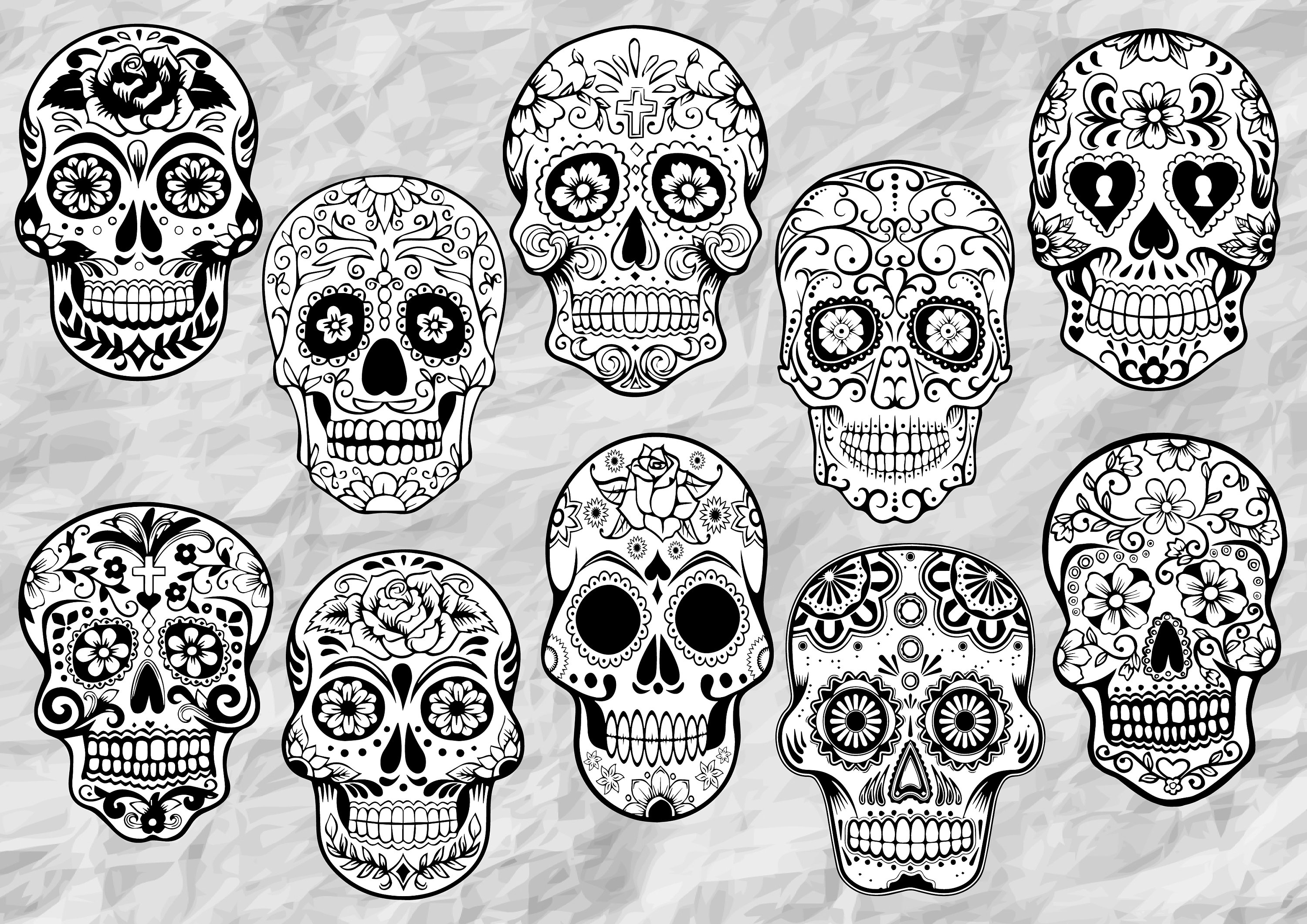 9-sugar-skulls-svg-cut-file-vector-silhouettes-printable-etsy