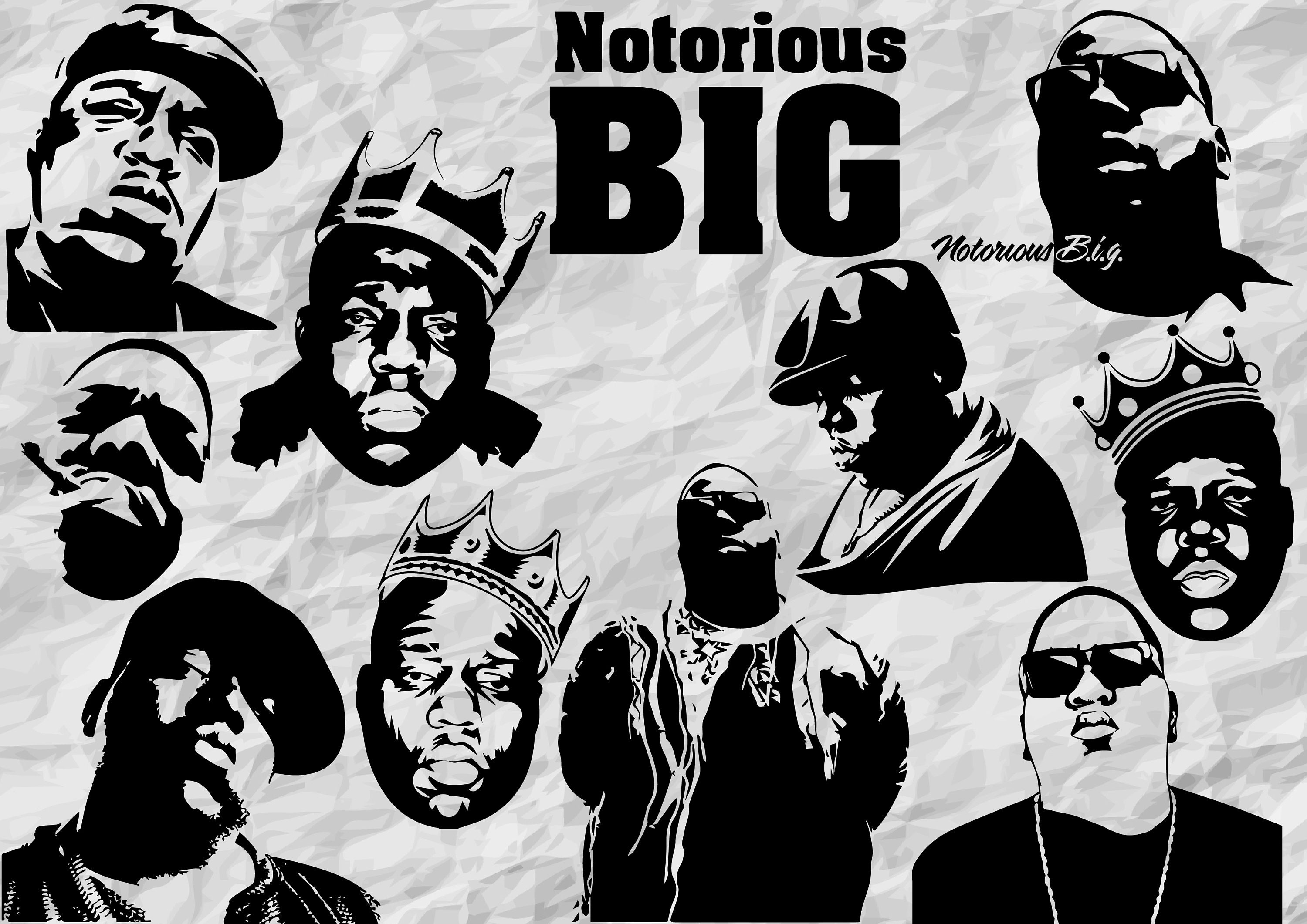 11 Notorious Big SVG Cut Files Instant Download Printable - Etsy Canada