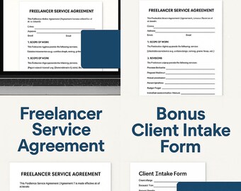 Modello di contratto per freelance / Contratto di servizio modificabile (PDF)