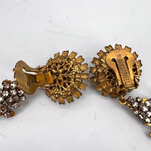 Early Miriam Haskell Earrings Encrusted Baroque Bridal image 5