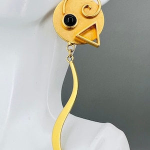 Karen Hall Earrings Clipon Postmodernist