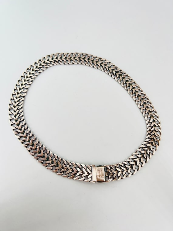 1940s Mexico Silver Necklace - image 3