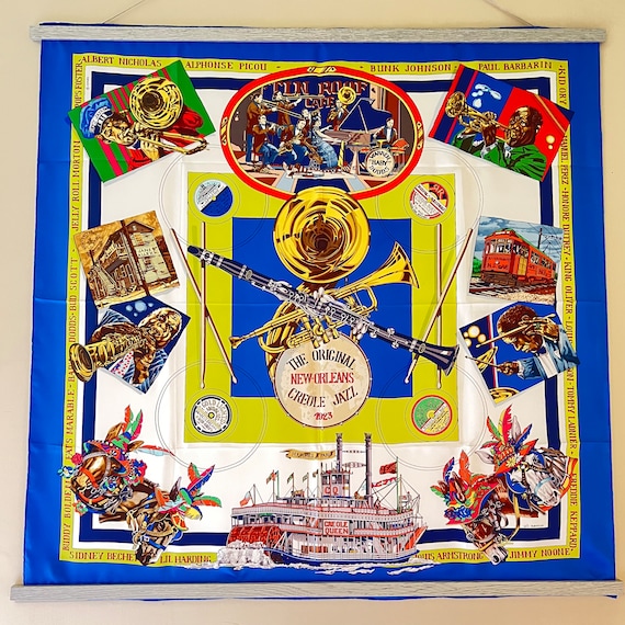 New Orleans Hermes Silk Scarf by Loïc Dubigeon in 1996 - Etsy