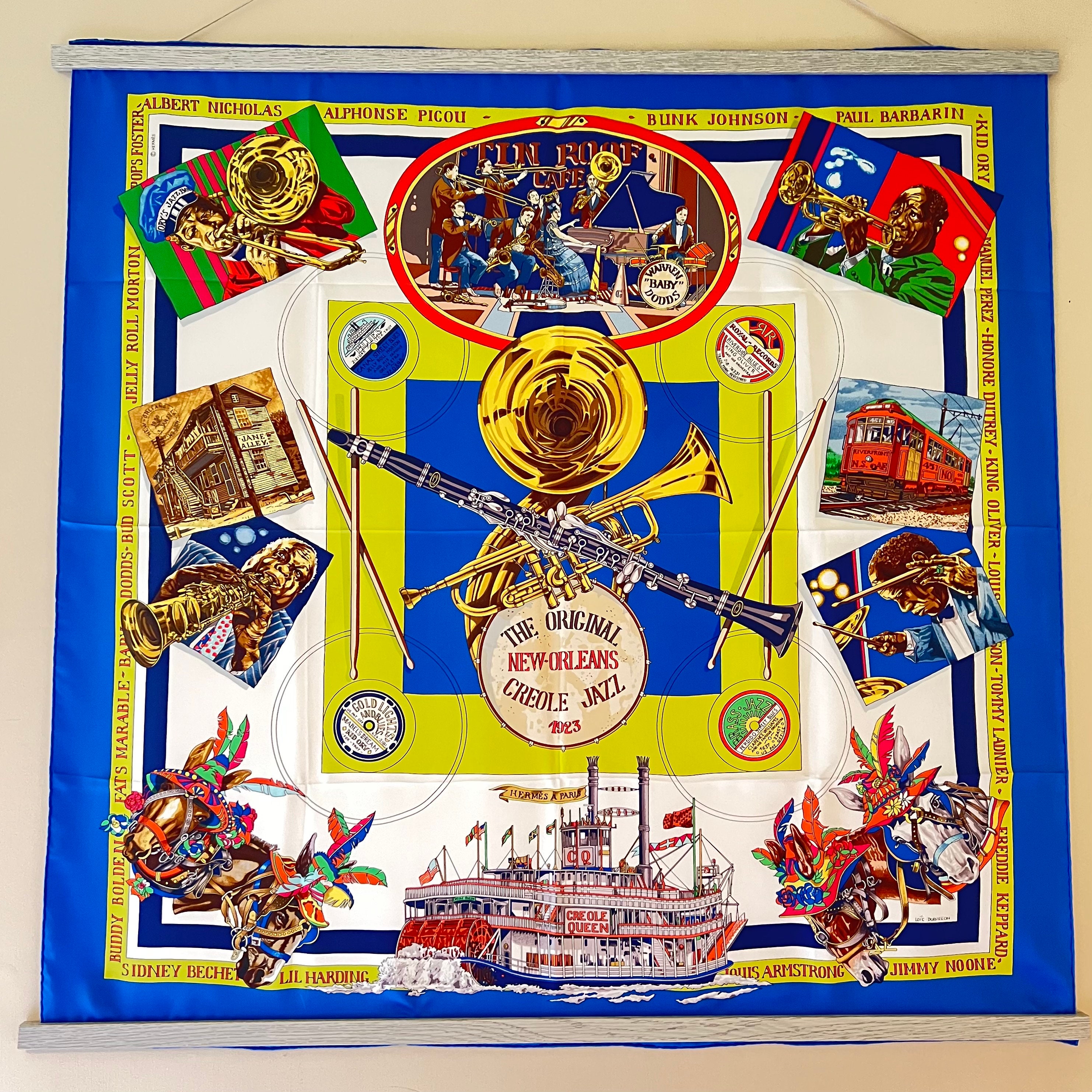 New Orleans Hermes Silk Scarf by Loïc Dubigeon in 1996 - Etsy
