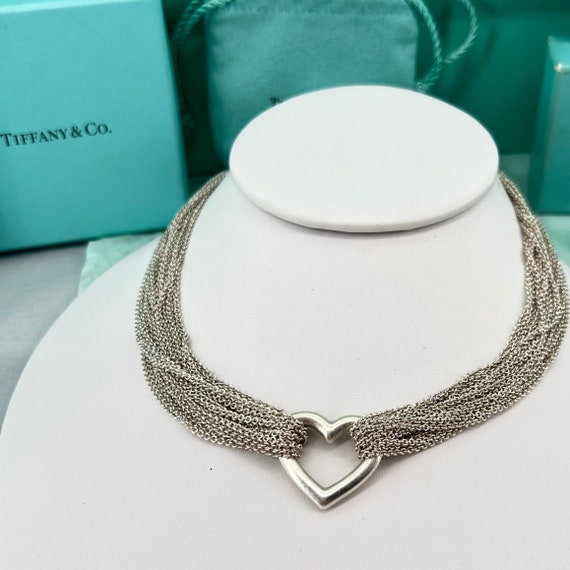 Tiffany Multi-Chain Heart Necklace - image 1