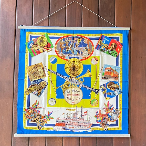 New Orleans Hermes Silk Scarf by Loïc Dubigeon in 1996 - Etsy