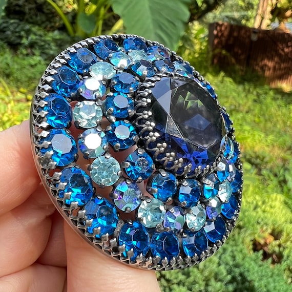Giant Weiss Brooch Domed 3 D Etsy