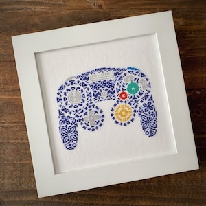 Retro Game Controller, Nordic Modern Cross Stitch Pattern, Instant Download, PDF