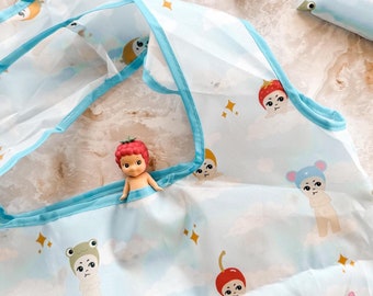 Grumpy Angels Foldable Eco Nylon Ripstop Tote Bag