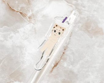 Milk Tea Boba Bubble Tea Boy Grumpy Angel Gel Pen - 0.5mm Black Ink