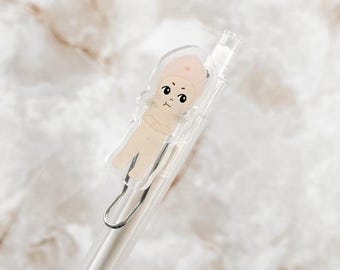 Peach Boy Grumpy Angel Gel Pen - 0.5mm Black Ink