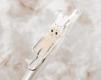 Miffy Bunny Boy Grumpy Angel Gel Pen - 0.5mm Black Ink