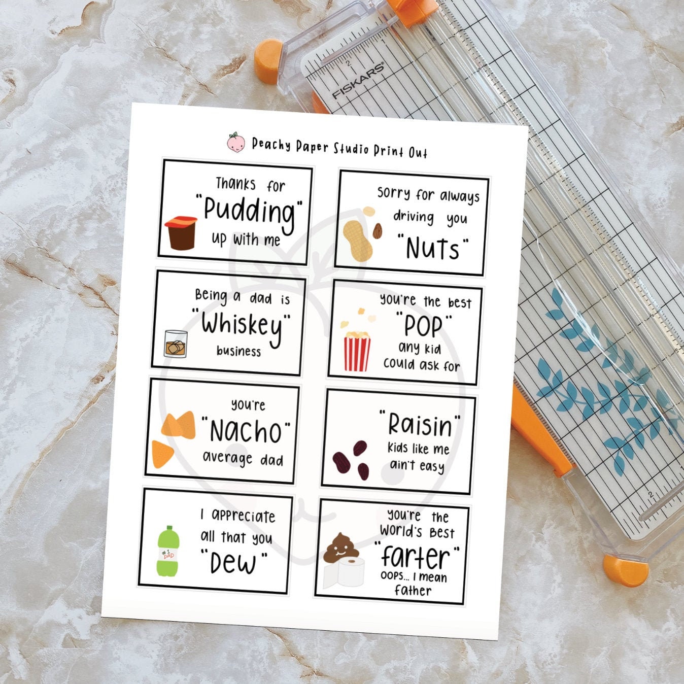 Vaderdag grappige papa grappen woordspelingen afdrukbare Instant Download |  Leuke traktatie-cadeau-ideeën voor vrienden, familie, collega's,  volwassenen - Etsy België, image size:1348x1348