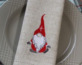 Christmas Tags Reversible Cloth Napkins/Set of 4 Christmas Tags Reversible Cloth Napkins/Set of 4