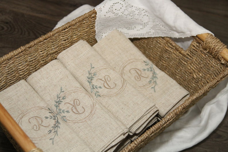 Rustic Farmhouse Napkins Linen Cloth Dinner Napkins Hostess Etsy
